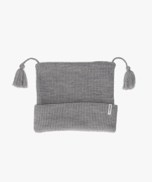 OVERRIDE（オーバーライド）の「OVERRIDE  REP W TASSEL WATCH / オーバーライド（ニットキャップ/ビーニー・メンズ・ブルー/グレー/ブラック・57~59cm）」の2枚目の写真