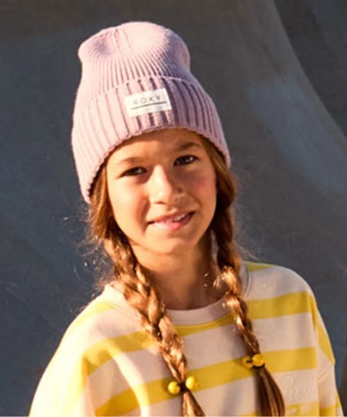 ROXY(ロキシー)の「SO PEACEFULL/ロキシーキッズニットキャップ・ビーニー(ニットキャップ/ビーニー・キッズ・ライラック・FREE)」の3枚目の写真