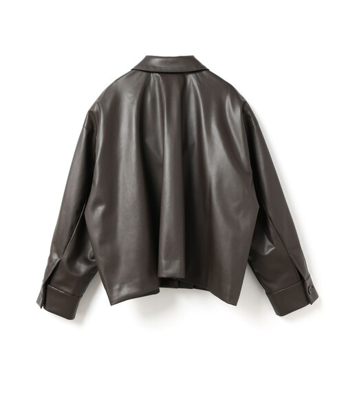 mizuiro ind シンセティックレザーシャツジャケット（その他アウター