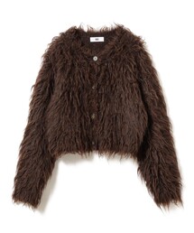 Ray BEAMS | RBS / ミックスシャギー クルーネック カーディガン(カーディガン/ボレロ)