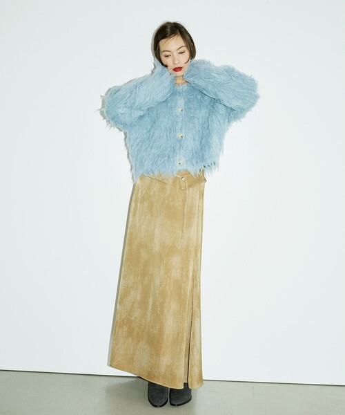 セール】RBS / ミックスシャギー クルーネック カーディガン