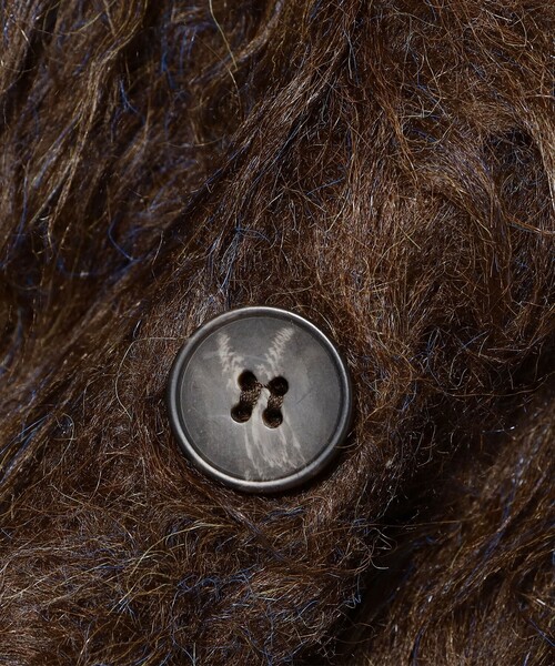 Ray BEAMS（レイビームス）の「RBS / ミックスシャギー クルーネック カーディガン（カーディガン/ボレロ・レディース・サックスブルー/ダークブラウン・ONE SIZE）」の16枚目の写真