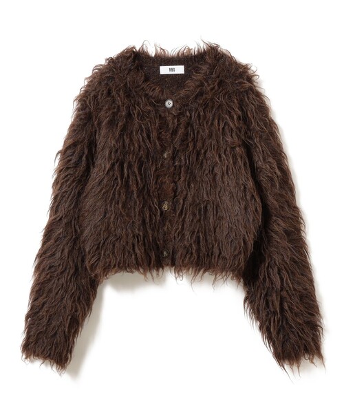 Ray BEAMS（レイビームス）の「RBS / ミックスシャギー クルーネック カーディガン（カーディガン/ボレロ・レディース・サックスブルー/ダークブラウン・ONE SIZE）」の17枚目の写真