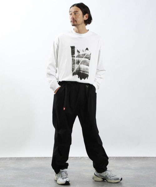 BAYFLOW（ベイフロー）の「[接触冷感]ジャズグラフィックTシャツ（Tシャツ/カットソー・メンズ・ブラック/オフホワイト・MEDIUM/LARGE）」の3枚目の写真