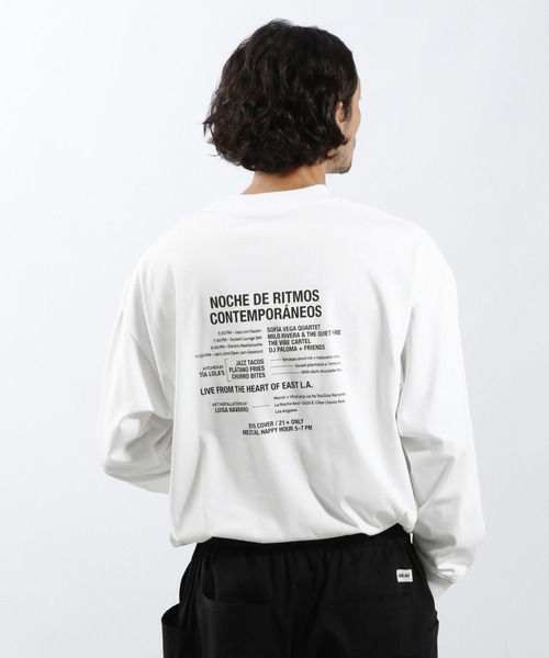 BAYFLOW（ベイフロー）の「[接触冷感]ジャズグラフィックTシャツ（Tシャツ/カットソー・メンズ・ブラック/オフホワイト・MEDIUM/LARGE）」の5枚目の写真