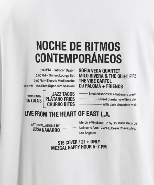 BAYFLOW（ベイフロー）の「[接触冷感]ジャズグラフィックTシャツ（Tシャツ/カットソー・メンズ・ブラック/オフホワイト・MEDIUM/LARGE）」の7枚目の写真