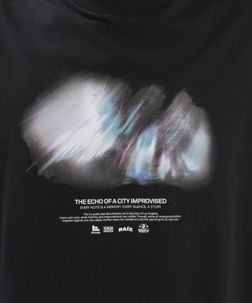 BAYFLOW（ベイフロー）の「[接触冷感]ジャズグラフィックTシャツ（Tシャツ/カットソー・メンズ・ブラック/オフホワイト・MEDIUM/LARGE）」の11枚目の写真