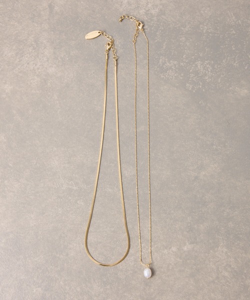 PAPILLONNER(パピヨネ)の「レイヤードネックレス(ネックレス・レディース・シルバー/ゴールド・FREE)」の4枚目の写真