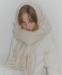 idem(イデム)のvolume fringe muffler / レースタグ付きボリュームマフラー(マフラー)