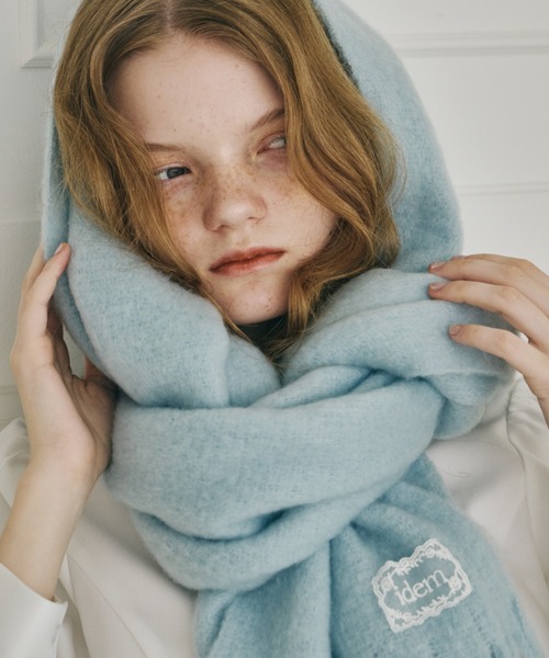 idem（イデム）の「【 3色展開 】レースタグ付きボリュームマフラー / volume fringe muffler（マフラー・レディース・ブルー/アイボリー/ピンク・FREE）」の20枚目の写真