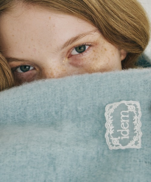 idem（イデム）の「【 3色展開 】レースタグ付きボリュームマフラー / volume fringe muffler（マフラー・レディース・ブルー/アイボリー/ピンク・FREE）」の11枚目の写真