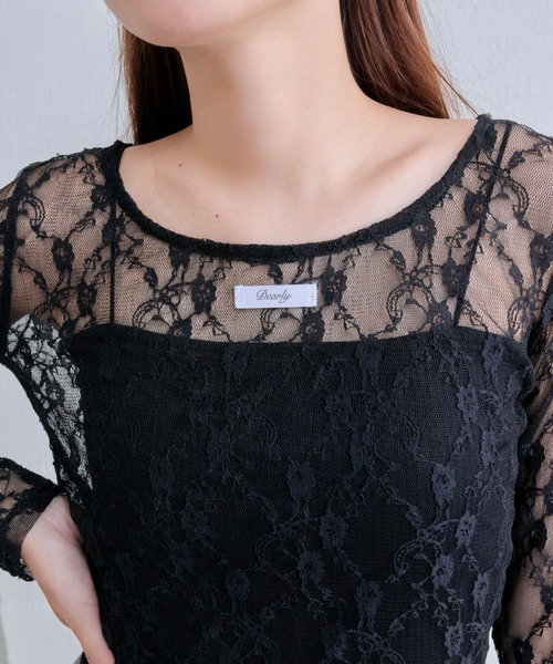 OLIVE des OLIVE(オリーブデオリーブ)の「レーストップス(Tシャツ/カットソー・レディース・ブラウン/ブラック/オフホワイト・FREE)」の10枚目の写真