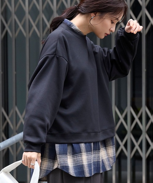 セール】イージードライダンボールニットボリュームスリーブサイド