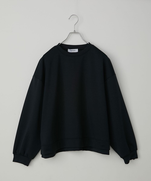 【韓国モデル】MARK＆LONA ダンボールニット スウェット ブラック L セール】イージードライダンボールニットボリュームスリーブサイド