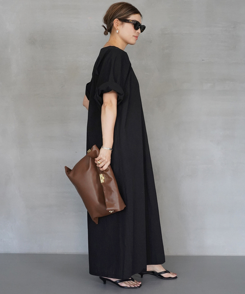 ドゥーズィエムクラス 【完売品】 CELERI Vネック ワンピース 38 新品 CELERI Vネック ワンピース（ワンピース）｜Deuxieme Classe