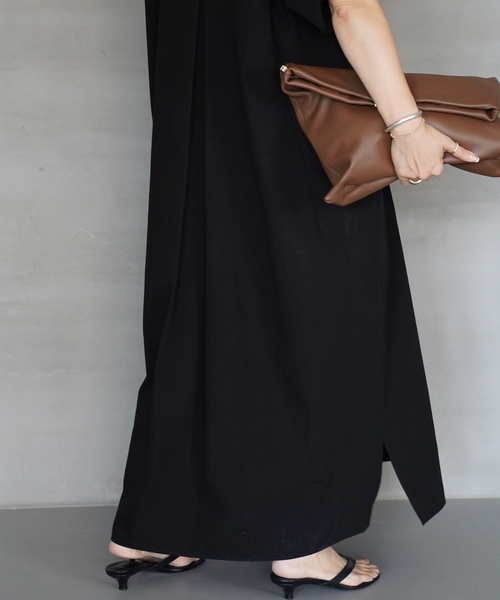 【新品】Deuxieme Classe CELERI Vネック ワンピース 38 CELERI Vネック ワンピース（ワンピース）｜CELERI（セルリ）の