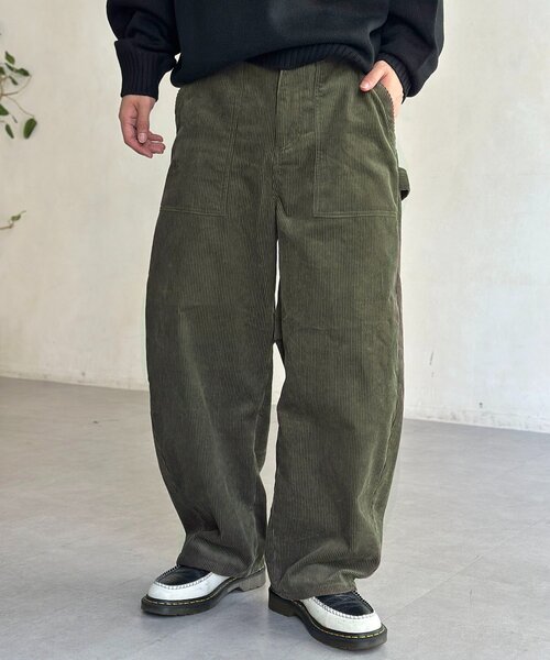 セットアップ可】コーデュロイカーブペインターパンツ（その他