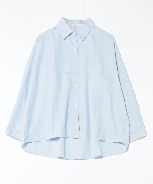 Mayree(メイリー)の「【Mayree】 ストライプ ビッグシルエット 長袖 シャツ(シャツ/ブラウス・レディース・イエロー/ブルー・X-LARGE/LARGE/MEDIUM)」の8枚目の写真