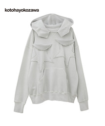 【kotohayokozawa】STAR★ PATCH HOODIE (SET UP)