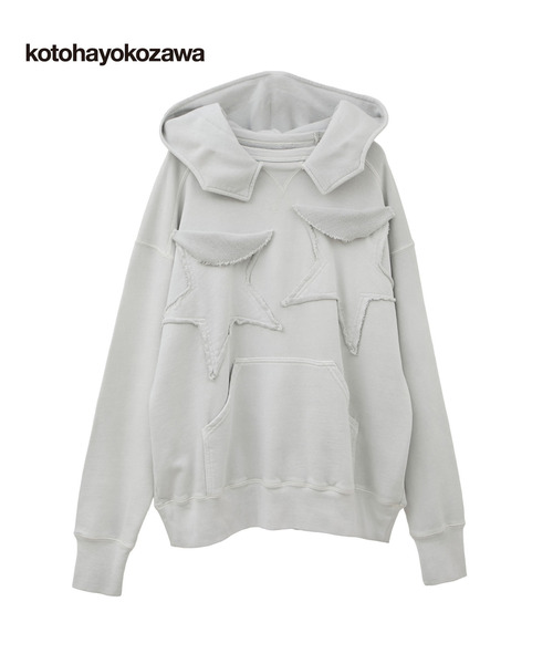 CONVERSE TOKYO(コンバーストウキョウ)の「【kotohayokozawa】STAR★ PATCH HOODIE (SET UP)(パーカー・レディース・グレー/ネイビー/ミント・FREE)」の1枚目の写真