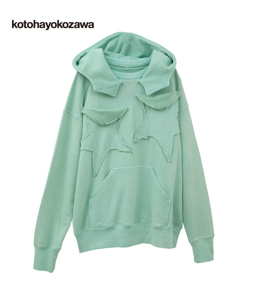 CONVERSE TOKYO(コンバーストウキョウ)の「【kotohayokozawa】STAR★ PATCH HOODIE (SET UP)(パーカー・レディース・グレー/ネイビー/ミント・FREE)」の2枚目の写真