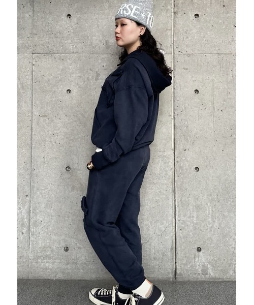 CONVERSE TOKYO(コンバーストウキョウ)の「【kotohayokozawa】STAR★ PATCH HOODIE (SET UP)(パーカー・レディース・グレー/ネイビー/ミント・FREE)」の4枚目の写真