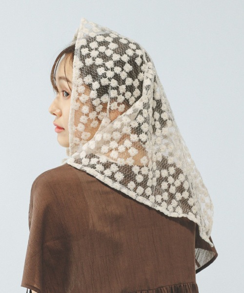 マルチレース三角スカーフ/577286（ストール/ショール）｜GLOBAL WORK