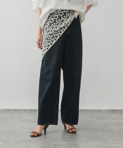 GLOBAL WORK（グローバルワーク）の「マルチレース三角スカーフ/577286（ストール/ショール・レディース・ホワイト/オフホワイト・FREE）」の10枚目の写真