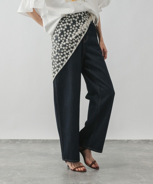 GLOBAL WORK（グローバルワーク）の「マルチレース三角スカーフ/577286（ストール/ショール・レディース・ホワイト/オフホワイト・FREE）」の11枚目の写真