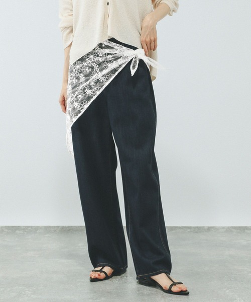 GLOBAL WORK（グローバルワーク）の「マルチレース三角スカーフ/577286（ストール/ショール・レディース・ホワイト/オフホワイト・FREE）」の15枚目の写真