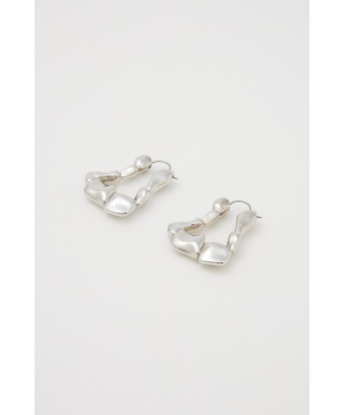 SLY(スライ)の「DEFORMATION HOOP P/EARRING ディフォーメーション フープピアス(ピアス(両耳用)・レディース・ゴールド/シルバー・FREE)」の3枚目の写真