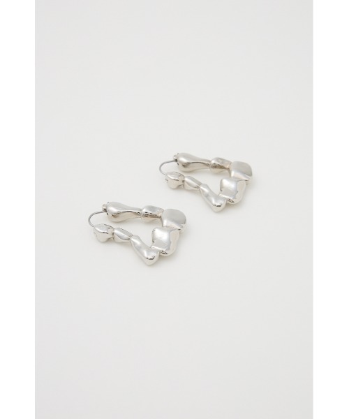 SLY(スライ)の「DEFORMATION HOOP P/EARRING ディフォーメーション フープピアス(ピアス(両耳用)・レディース・ゴールド/シルバー・FREE)」の4枚目の写真