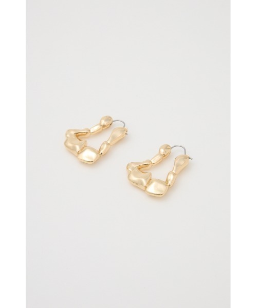 SLY(スライ)の「DEFORMATION HOOP P/EARRING ディフォーメーション フープピアス(ピアス(両耳用)・レディース・ゴールド/シルバー・FREE)」の8枚目の写真