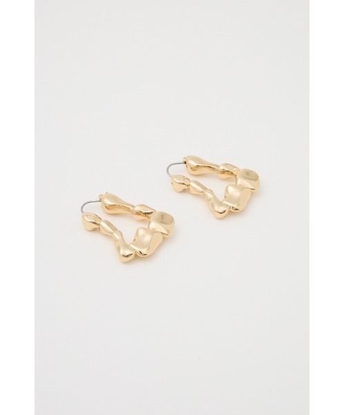 SLY(スライ)の「DEFORMATION HOOP P/EARRING ディフォーメーション フープピアス(ピアス(両耳用)・レディース・ゴールド/シルバー・FREE)」の9枚目の写真