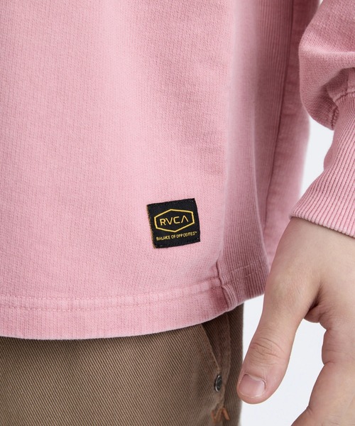 RVCA(ルーカ)の「RVCA メンズ RESSESION LT ロンT 【2025年秋冬モデル】/ルーカロゴネームタグワンポイント長袖ロンT(Tシャツ/カットソー・メンズ・ブラック系その他/グレー系その他/ピンク・SMALL/MEDIUM/LARGE/X-LARGE)」の8枚目の写真