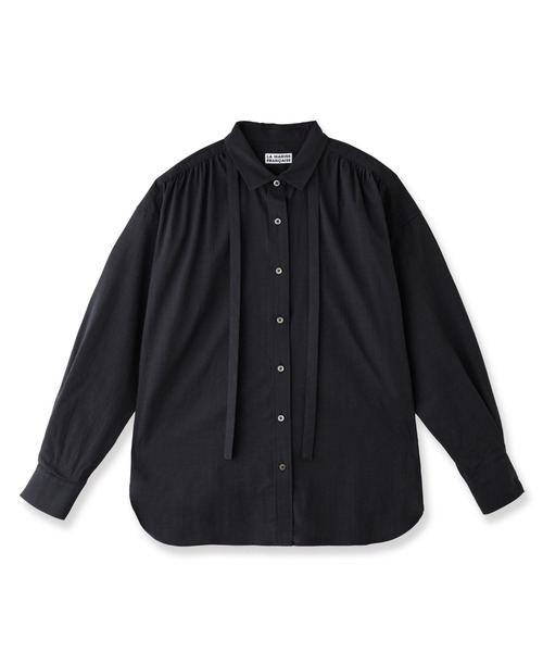 LA MARINE FRANCAISE（マリン フランセーズ）の「dot et noir ボウタイシャツ（シャツ/ブラウス・レディース・グリーン/ホワイト/ブラック・FREE）」の3枚目の写真