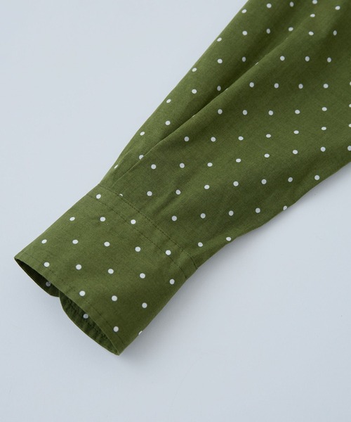 LA MARINE FRANCAISE（マリン フランセーズ）の「dot et noir ボウタイシャツ（シャツ/ブラウス・レディース・グリーン/ホワイト/ブラック・FREE）」の10枚目の写真