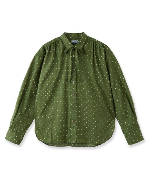 LA MARINE FRANCAISE（マリン フランセーズ）の「dot et noir ボウタイシャツ（シャツ/ブラウス・レディース・グリーン/ホワイト/ブラック・FREE）」の8枚目の写真