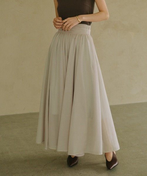 SALE‼️新品】anuans アニュアンス エアリーフレアスカート エアリーフレアスカート