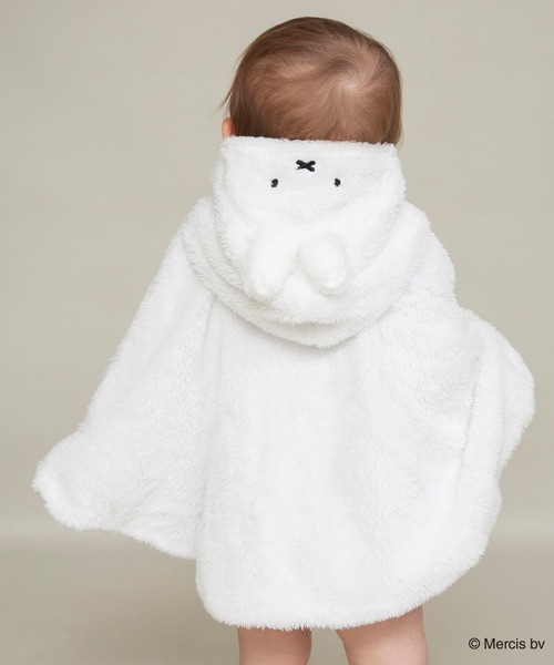 BRANSHES（ブランシェス）の「【miffy/ミッフィー】フード付きケープ（その他ベビーウェア・キッズ・オフホワイト・FREE）」の4枚目の写真