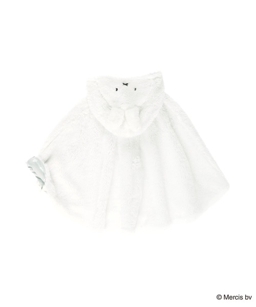 BRANSHES（ブランシェス）の「【miffy/ミッフィー】フード付きケープ（その他ベビーウェア・キッズ・オフホワイト・FREE）」の7枚目の写真