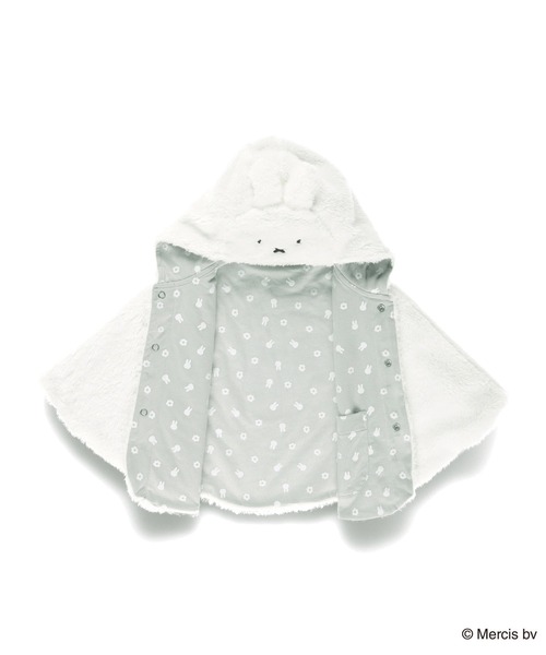 BRANSHES（ブランシェス）の「【miffy/ミッフィー】フード付きケープ（その他ベビーウェア・キッズ・オフホワイト・FREE）」の8枚目の写真