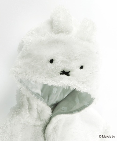 BRANSHES（ブランシェス）の「【miffy/ミッフィー】フード付きケープ（その他ベビーウェア・キッズ・オフホワイト・FREE）」の5枚目の写真