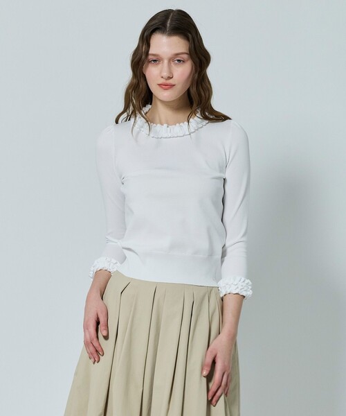 TOCCA（トッカ）の「NIGHT GROOVE プルオーバー（ニット/セーター・レディース・ブラック系/ライトグリーン系/アイボリー系・SMALL/MEDIUM）」の2枚目の写真