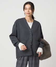 green label relaxing（グリーンレーベルリラクシング）の「W/AC パフニット カーディガン ウォッシャブル（カーディガン/ボレロ）」