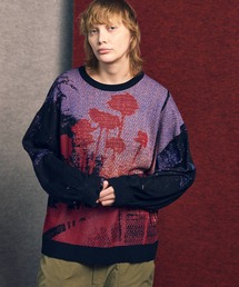 UNISEX》Mohair Sheer V-Neck Knit Pullover/モヘアシアーVネック
