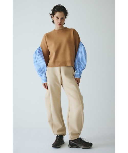 HeRIN.CYE(ヘリンドットサイ)の「Docking knit tops ドッキングニットトップス(ニット/セーター・レディース・グレー/ベージュ/ブラック・FREE)」の18枚目の写真