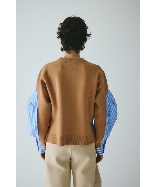 HeRIN.CYE(ヘリンドットサイ)の「Docking knit tops ドッキングニットトップス(ニット/セーター・レディース・グレー/ベージュ/ブラック・FREE)」の16枚目の写真