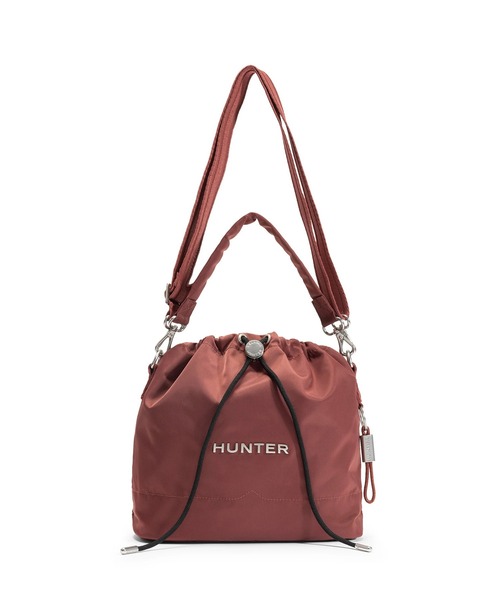 HUNTER(ハンター)の「HUNTER/ハンター ショルダーバック プレミアム ナイロン バケット UBX5519NYL(ショルダーバッグ・レディース・エンジ/ブラック・FREE)」の2枚目の写真