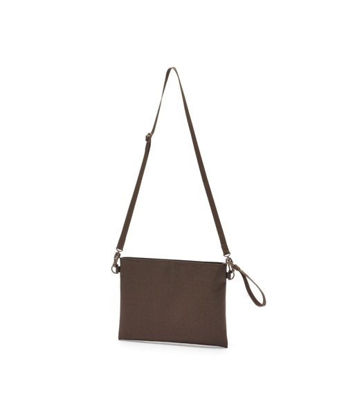 無印良品(ムジルシリョウヒン)の「ポーチとしても使える 撥水サコッシュ(ショルダーバッグ・レディース・ダークブラウン系/ラベンダー/チャコールグレー/ブラック/ライトベージュ/ネイビー系・FREE)」の3枚目の写真